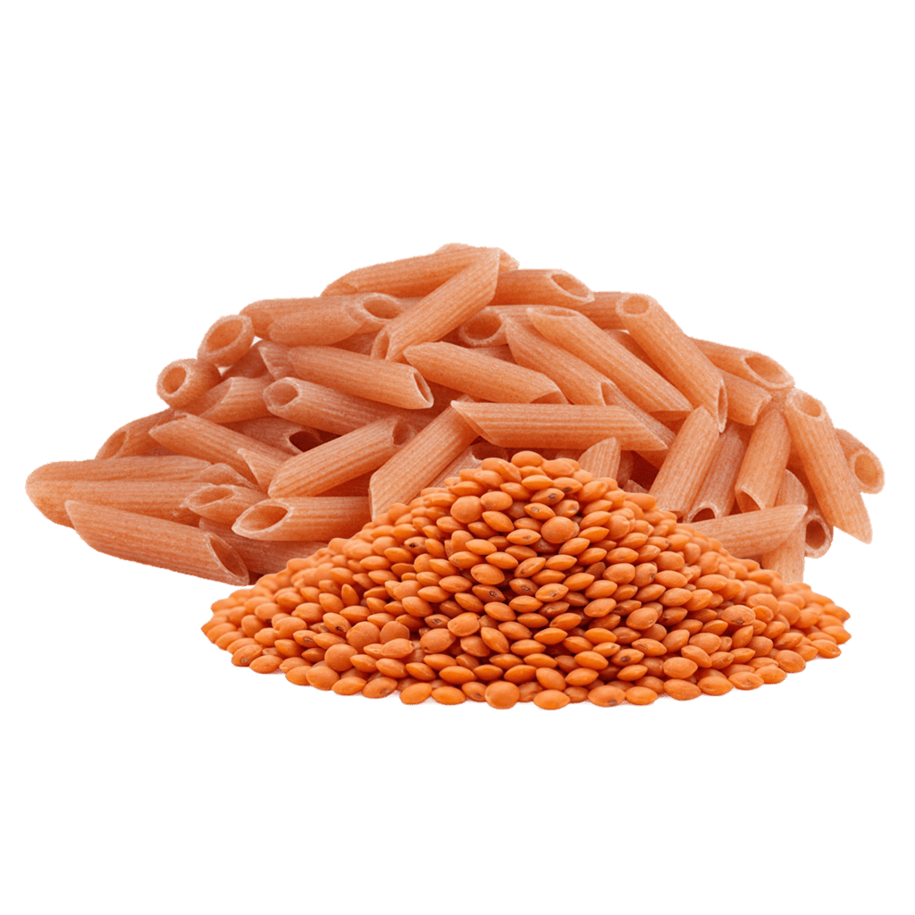 Пенне из муки красной чечевицы