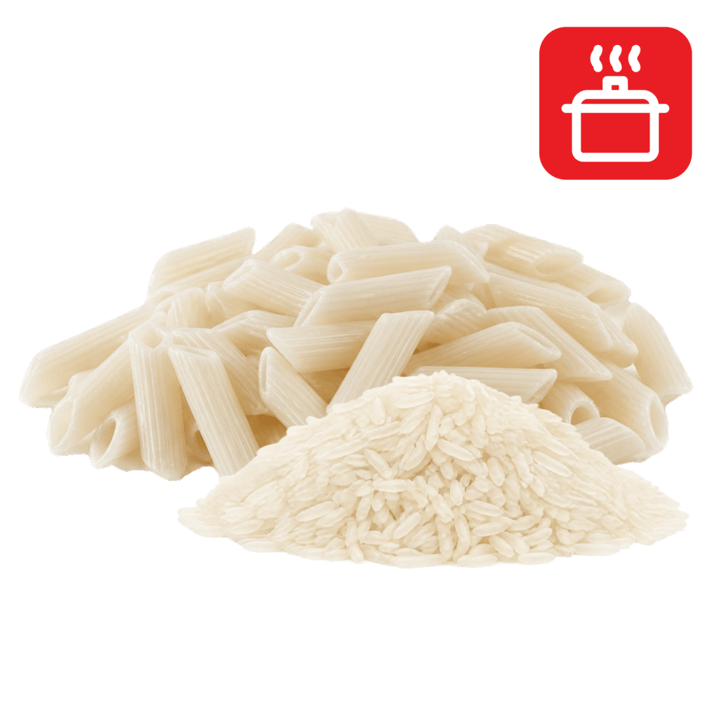 Пенне ригате из рисовой муки отварные