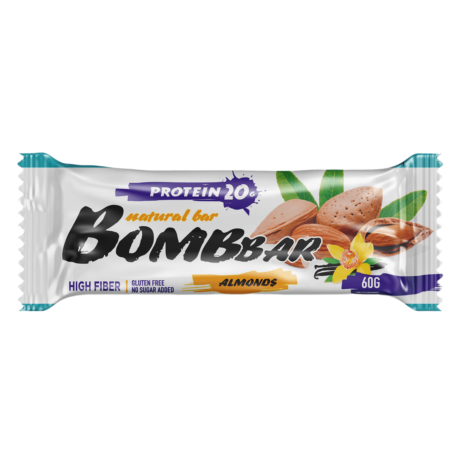 Протеиновый батончик Bombbar «Миндаль-ваниль»