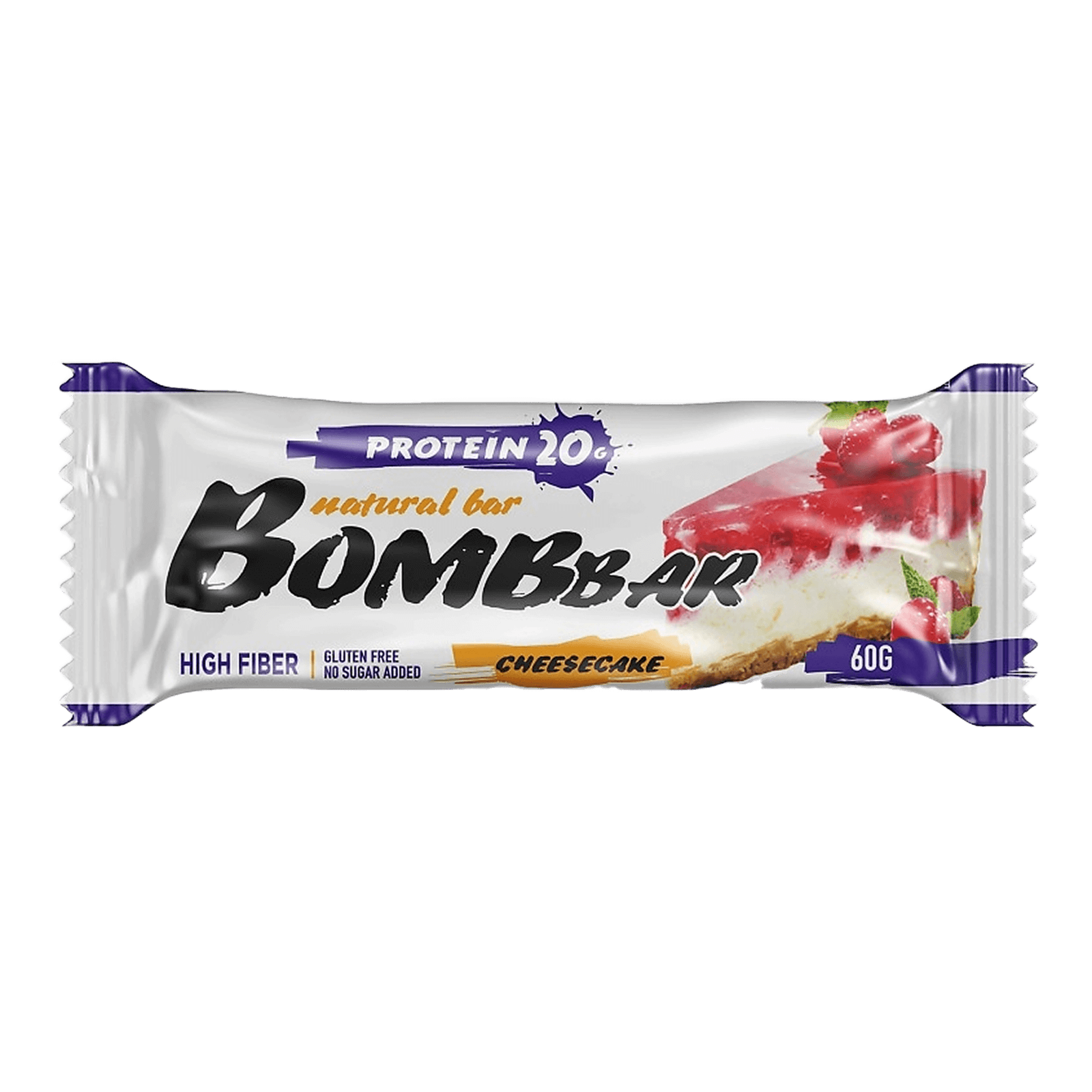 Протеиновый батончик Bombbar «Малиновый чизкейк»