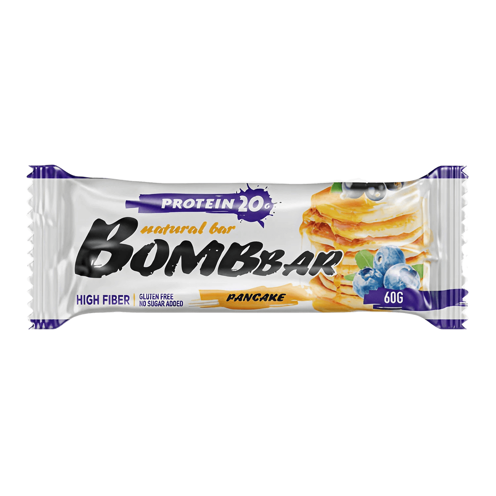 Протеиновый батончик Bombbar «Смородиново-черничный панкейк»