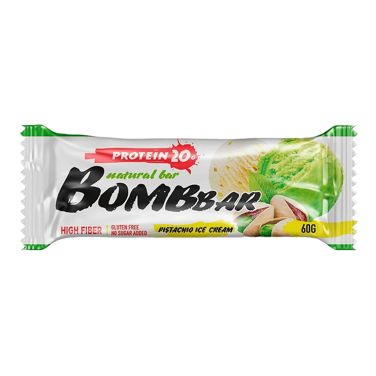 Протеиновый батончик Bombbar «Фисташковый пломбир»