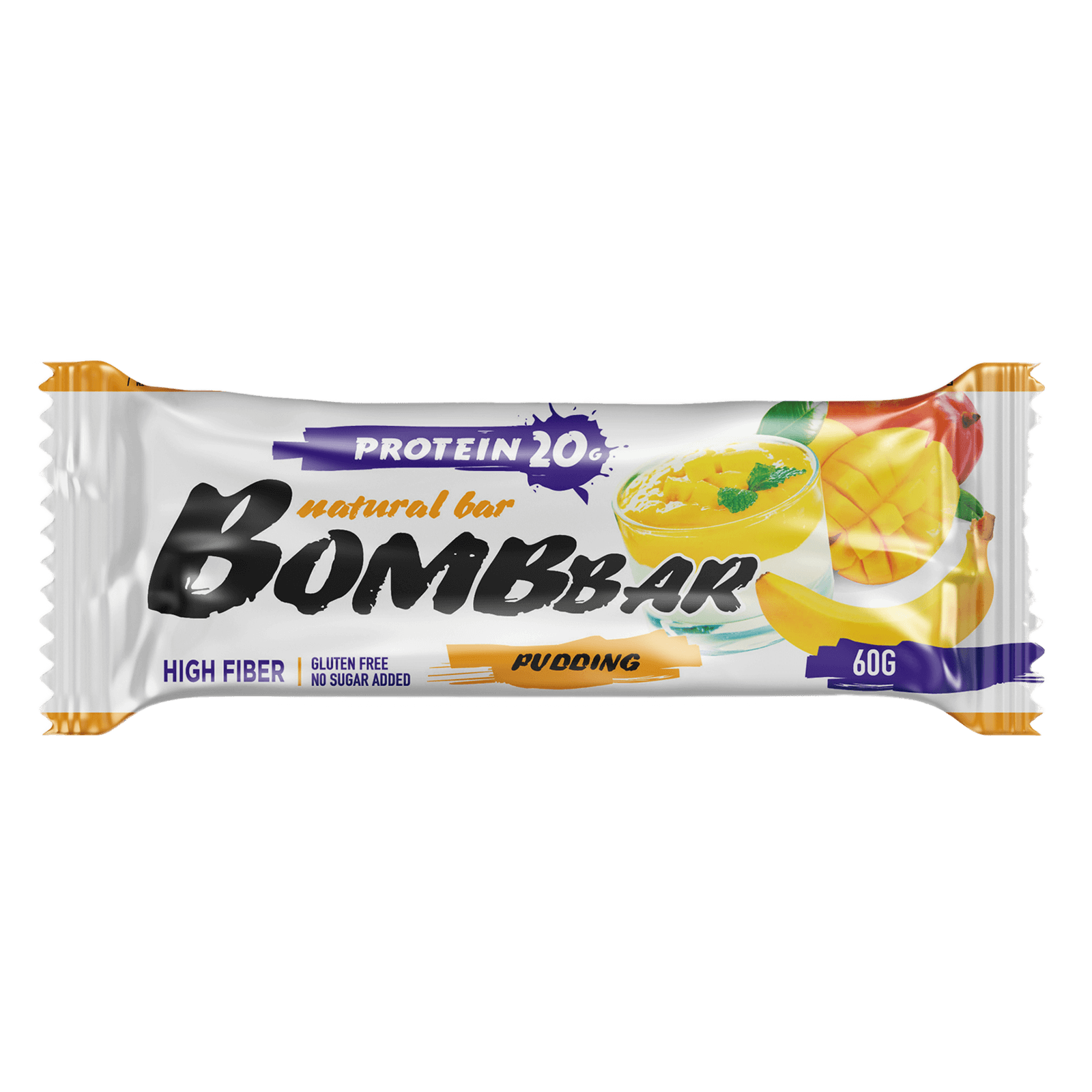 Протеиновый батончик Bombbar «Пудинг банан-манго»