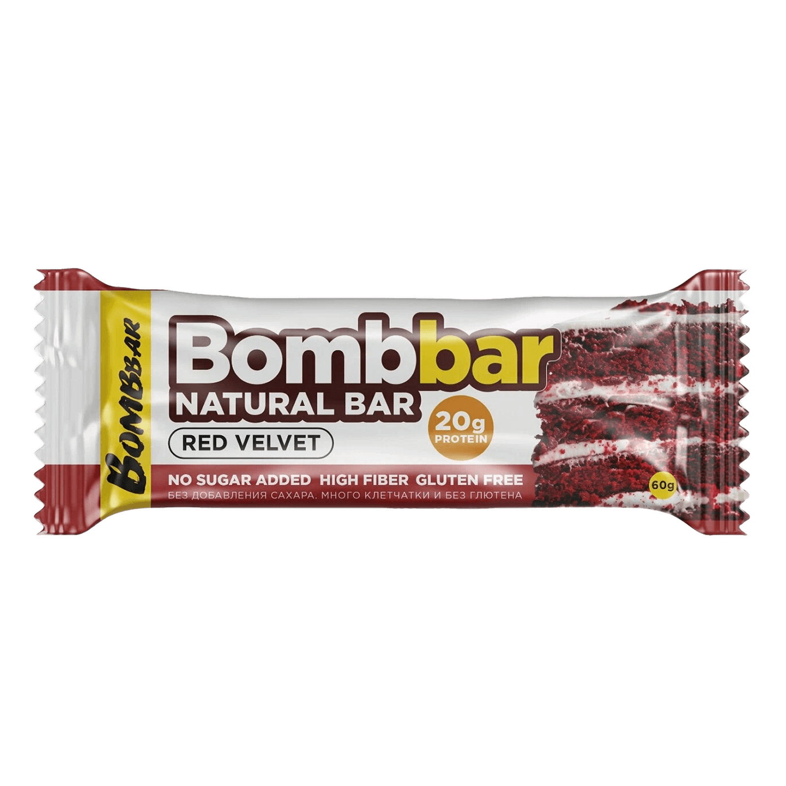 Протеиновый батончик Bombbar «Красный бархат»