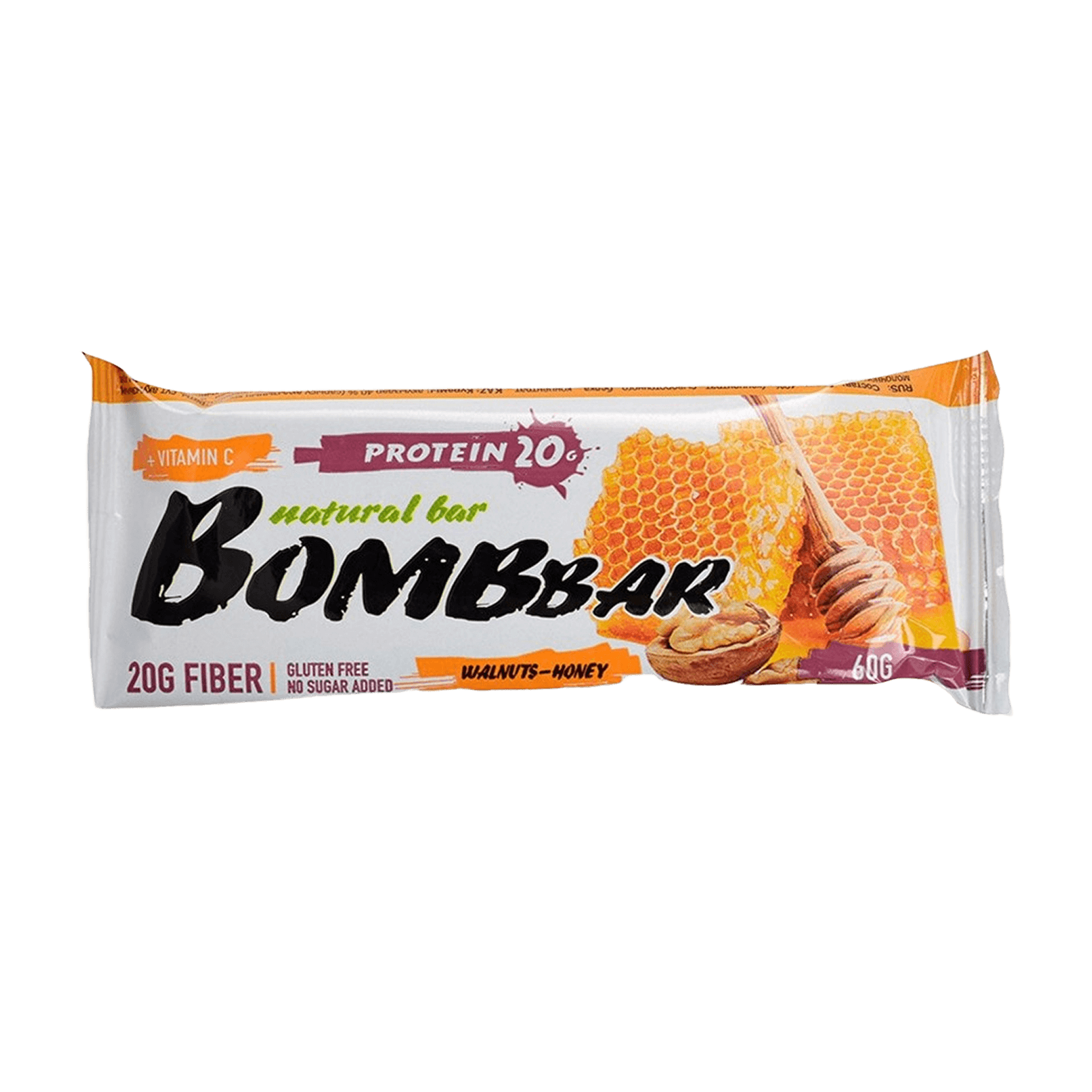 Протеиновый батончик Bombbar «Грецкий орех с мёдом»