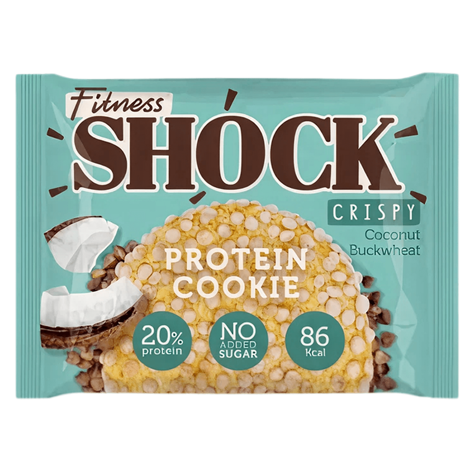 Протеиновое печенье Crispy FitnesShock «Кокос-гречка»