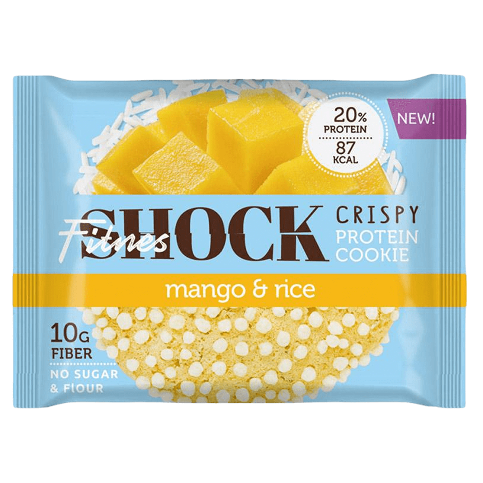 Протеиновое печенье Crispy FitnesShock «Манго-рис»