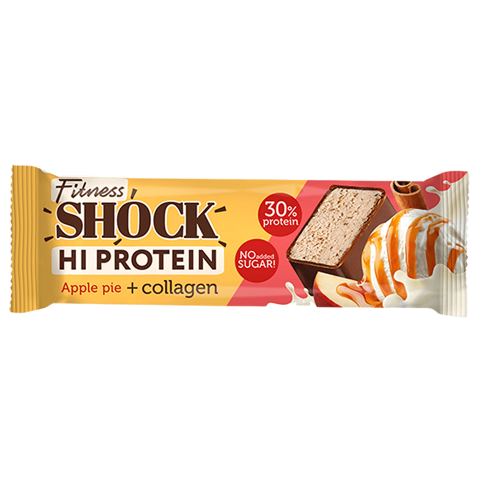 Протеиновый батончик HI PROTEIN FitnesShock «Яблочный пирог»