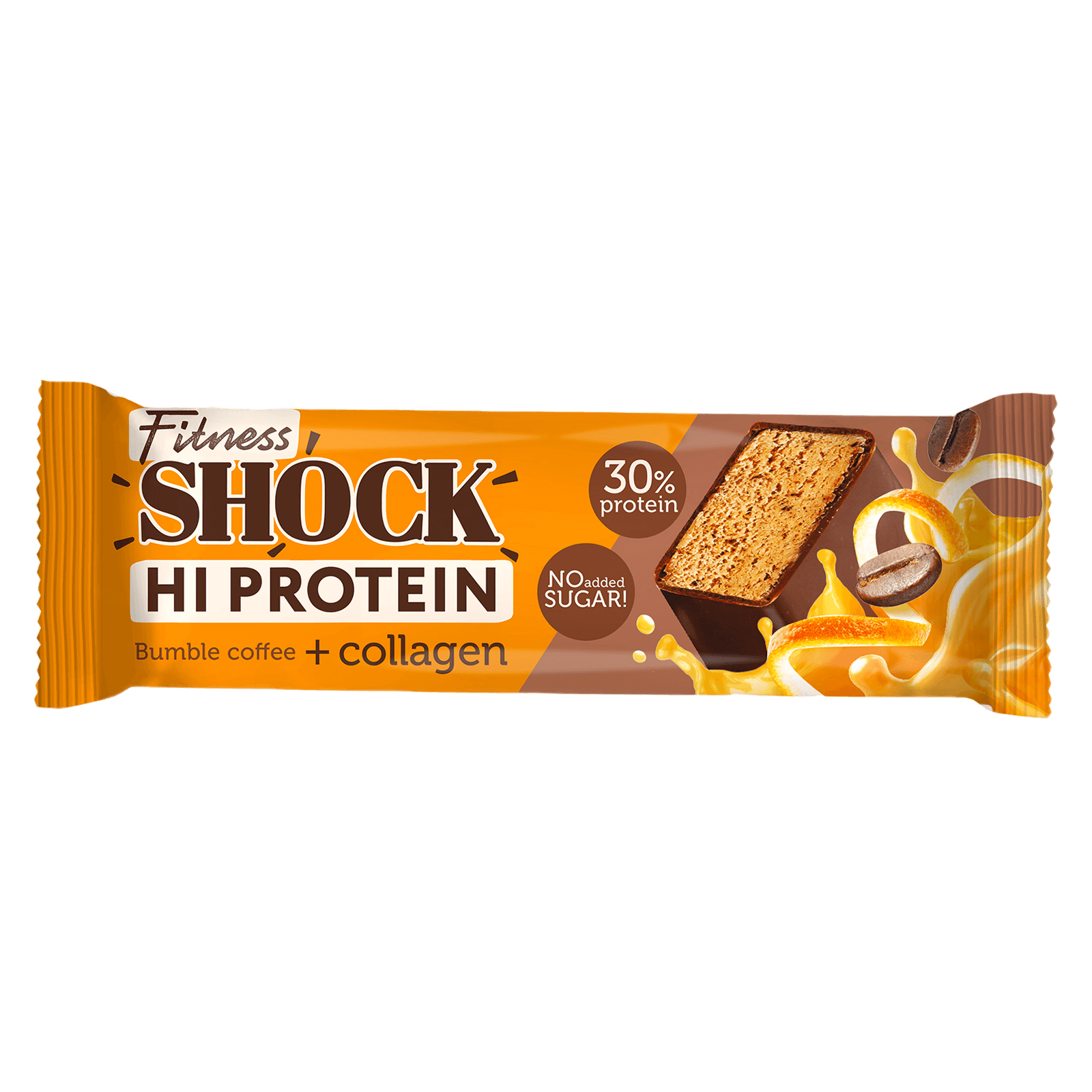 Протеиновый батончик HI PROTEIN FitnesShock «Кофе-апельсин»