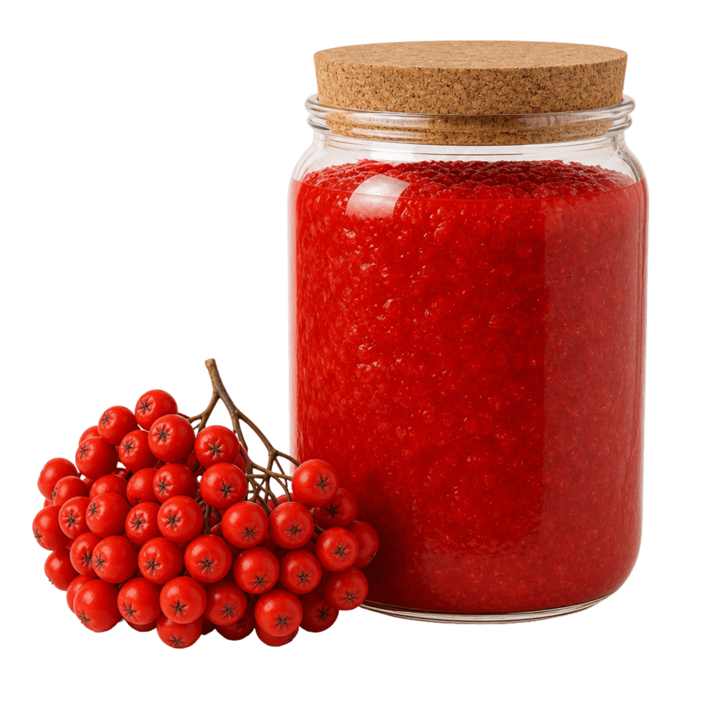 Пюре красноплодной рябины