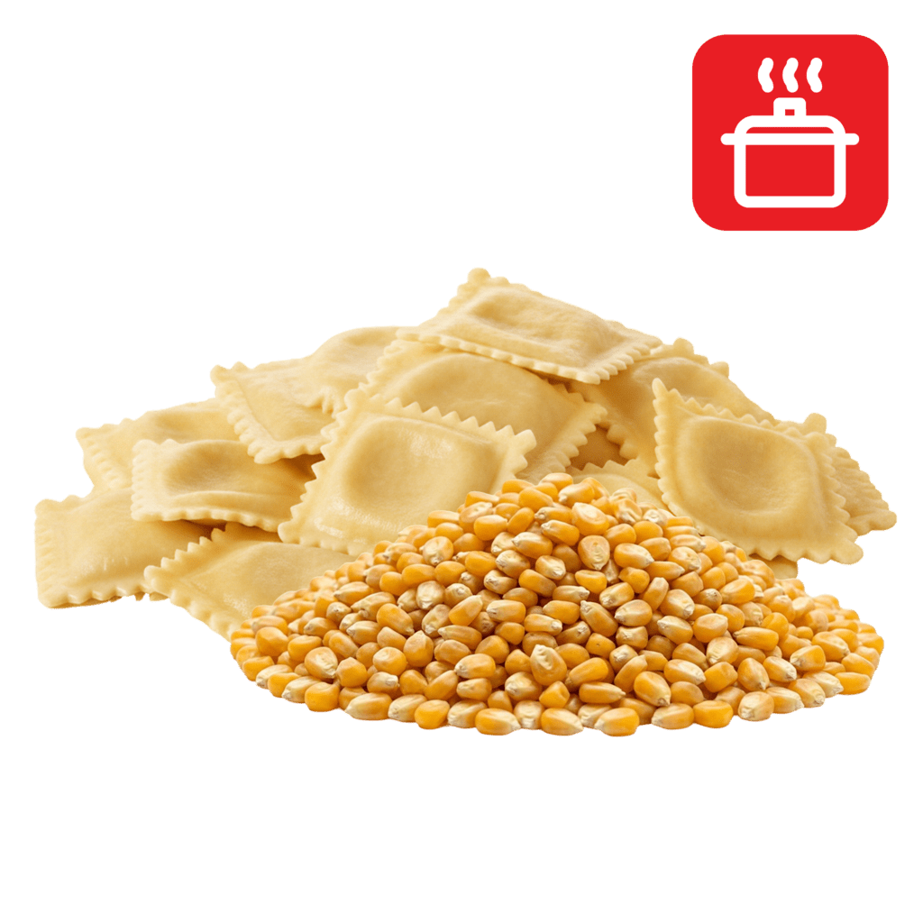 Равиоли из кукурузной муки отварные