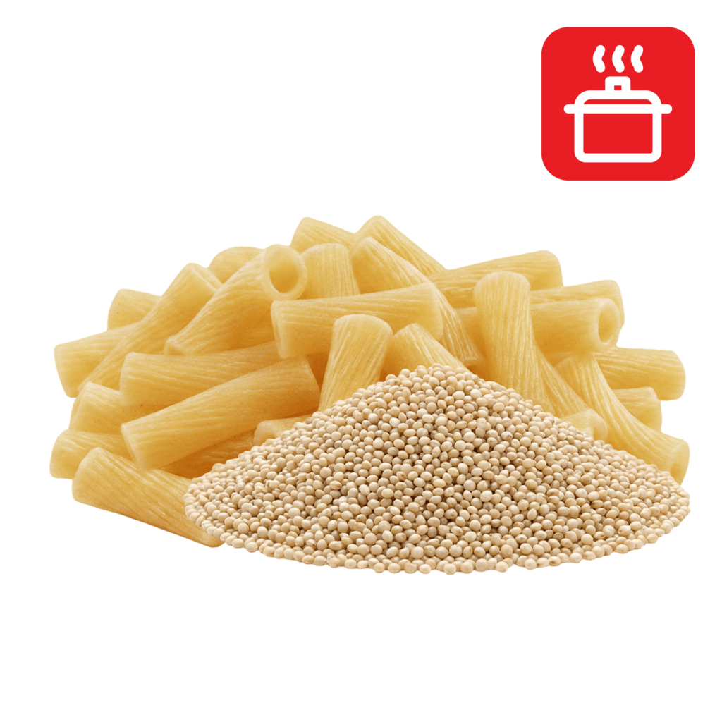 Ригатони из амаранта отварные