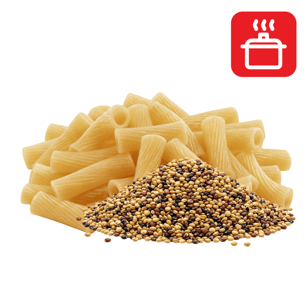 Ригатони из киноа отварные
