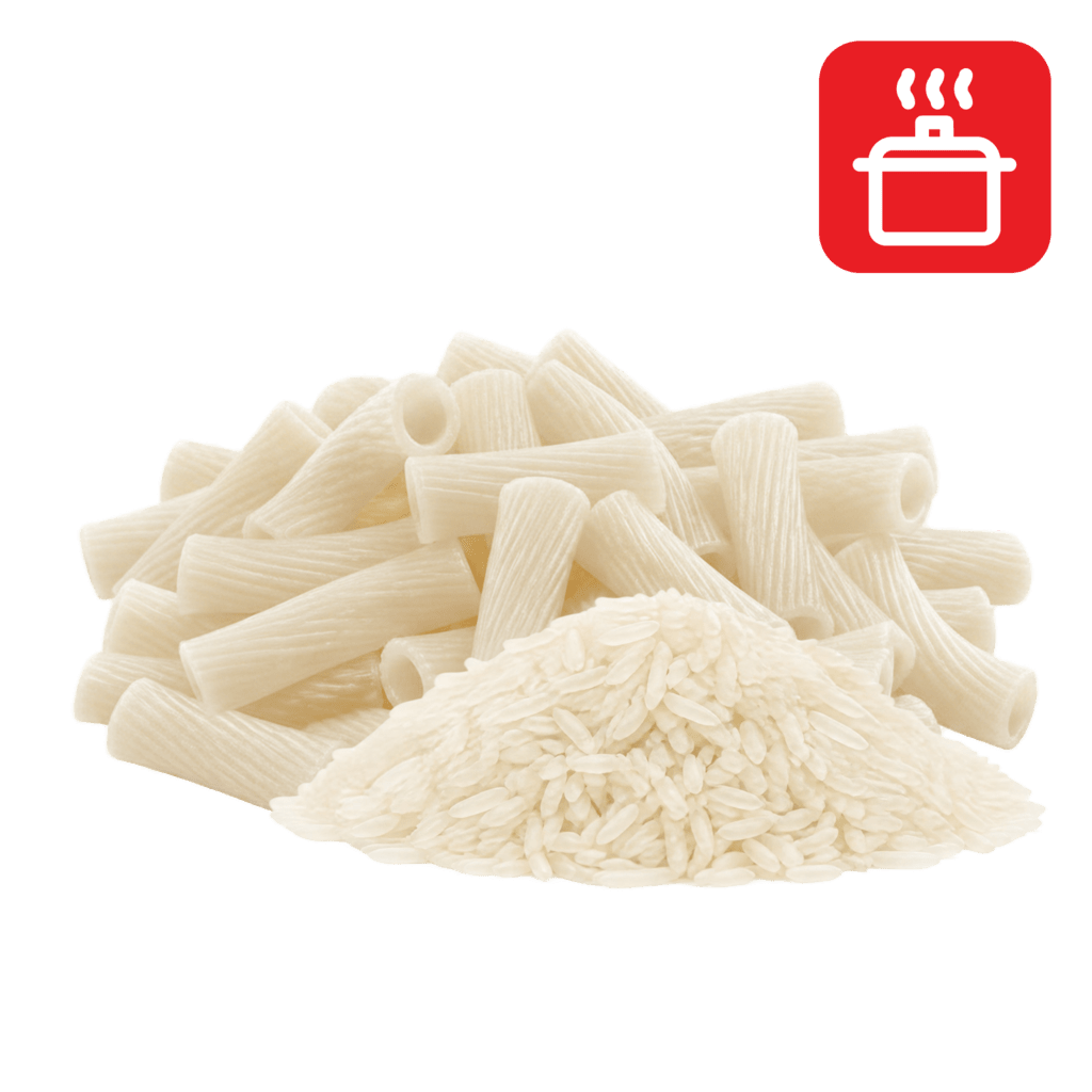 Ригатони из рисовой муки отварные