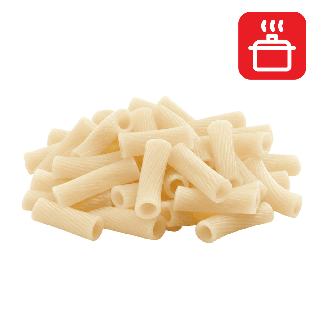 Ригатони из мягких сортов пшеницы отварные