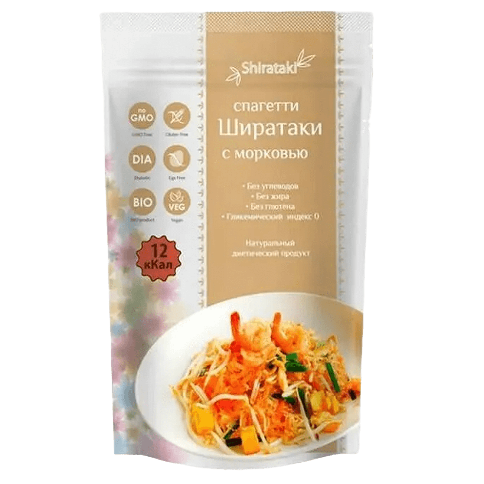 Ширатаки «Спагетти с морковью» Shirataki
