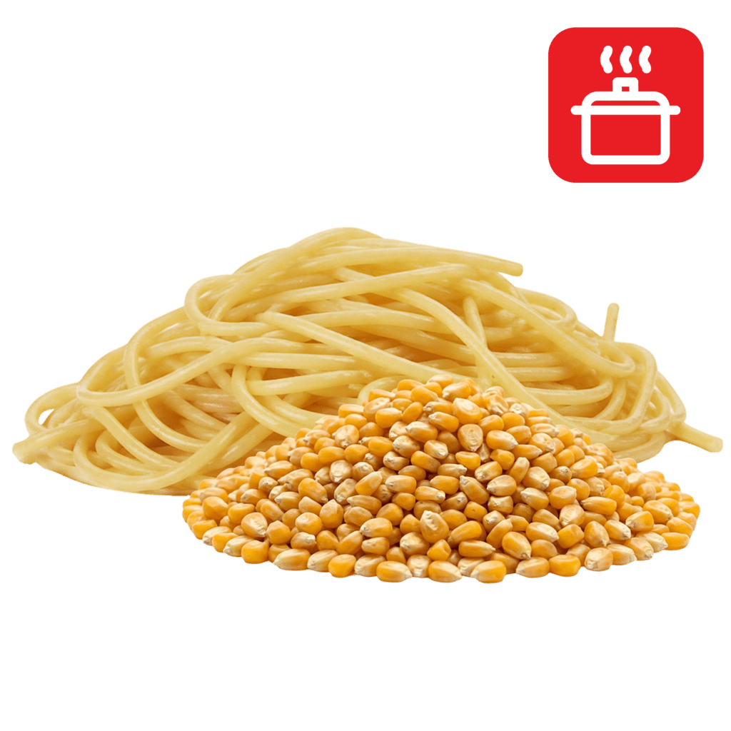 Спагеттини из кукурузной муки отварные