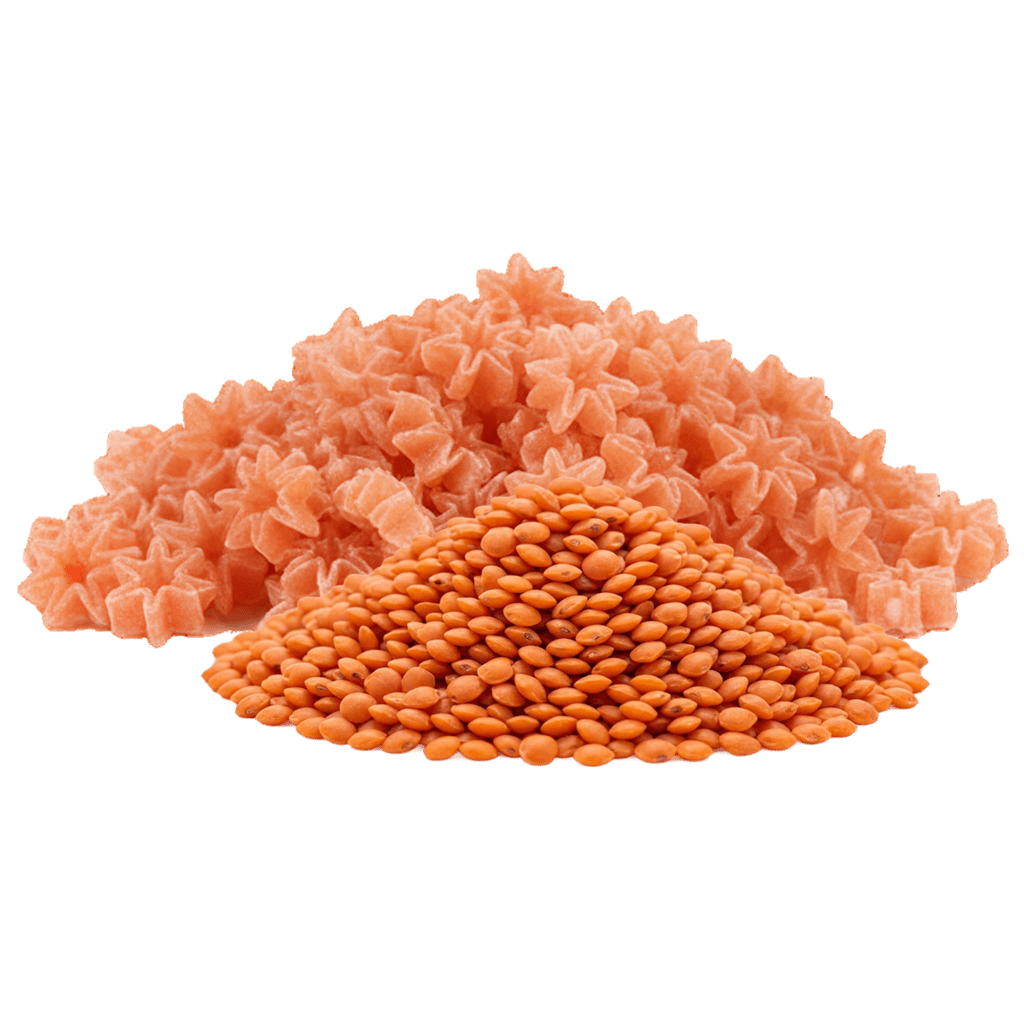 Стеллине из муки красной чечевицы