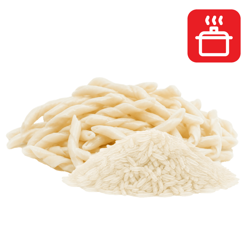 Строццапрети из рисовой муки отварные