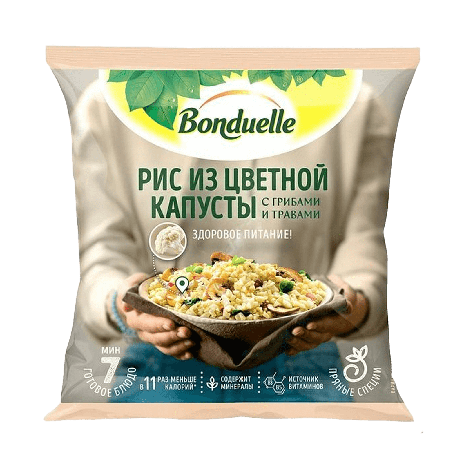 Рис из цветной капусты с грибами и травами Bonduelle
