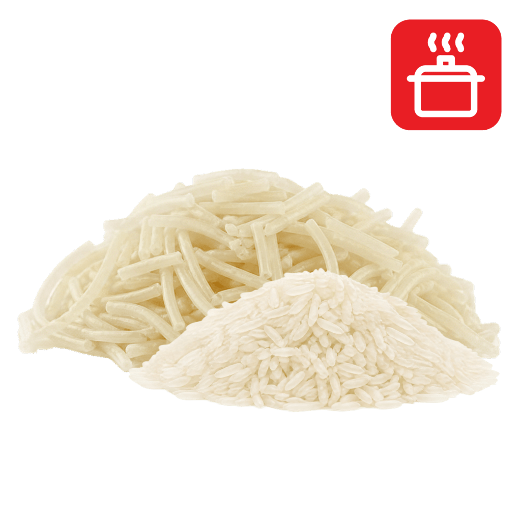 Вермишель из рисовой муки отварная