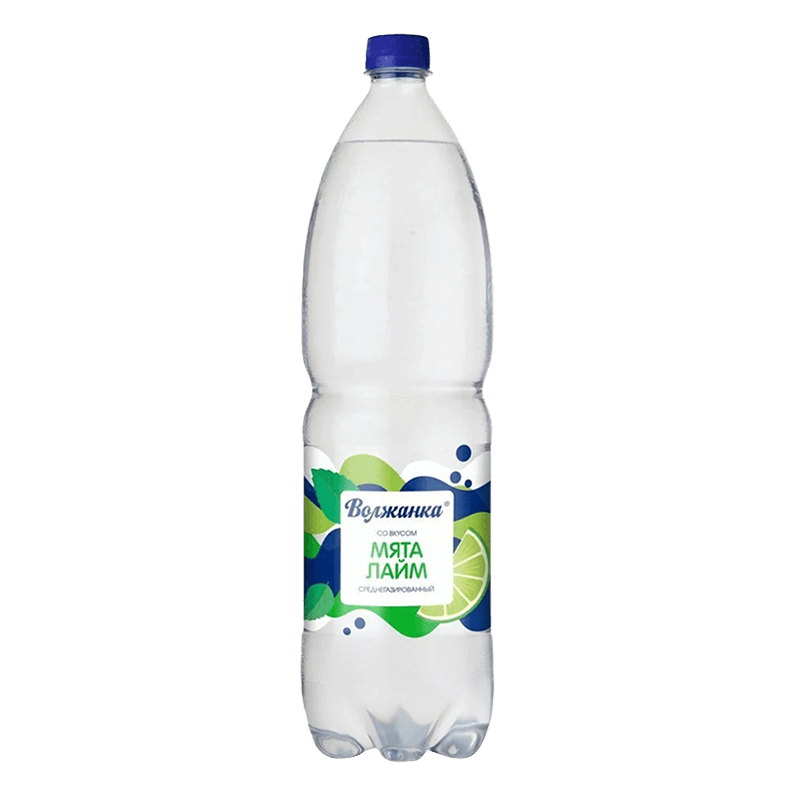 Вода газированная Волжанка Мята-Лайм 1,5 л