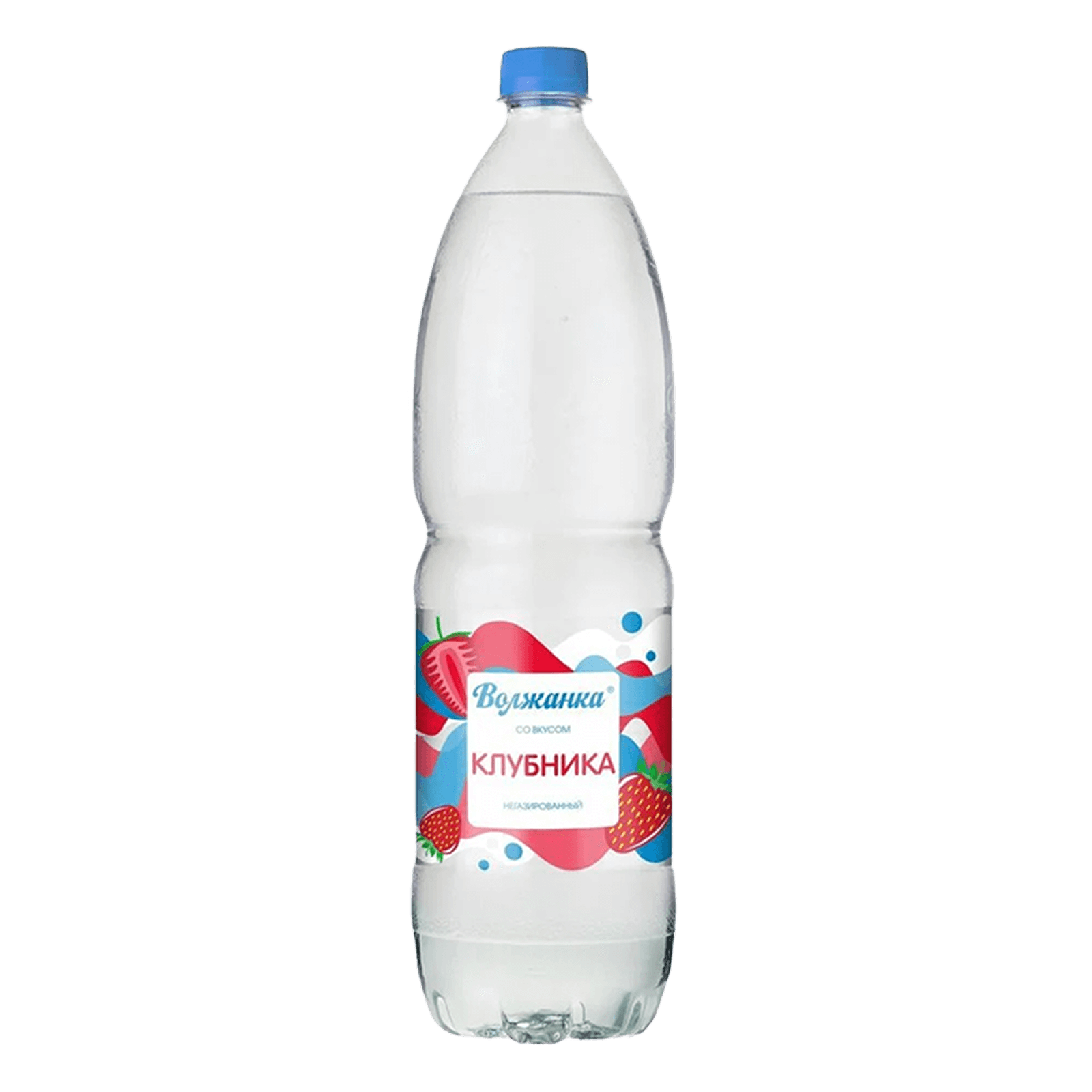 Вода газированная Волжанка Клубника 1,5 л